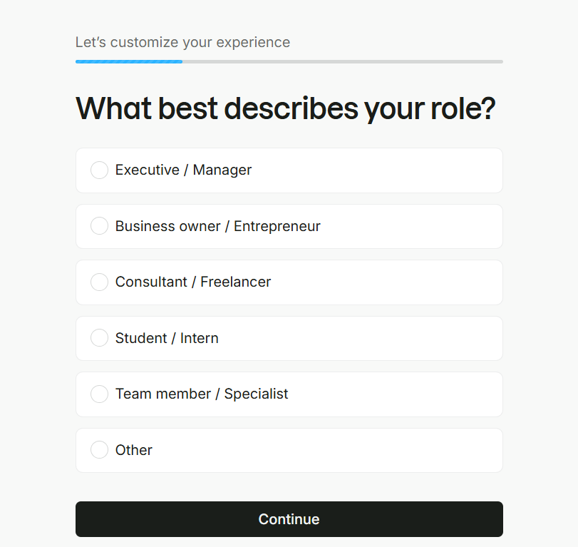 Describe your role to customize your experience with Semrush Describe your role to customize your experience with Semrush