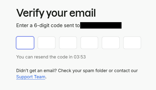 Enter 6 digit verification code to verify your account Enter 6 digit verification code to verify your account