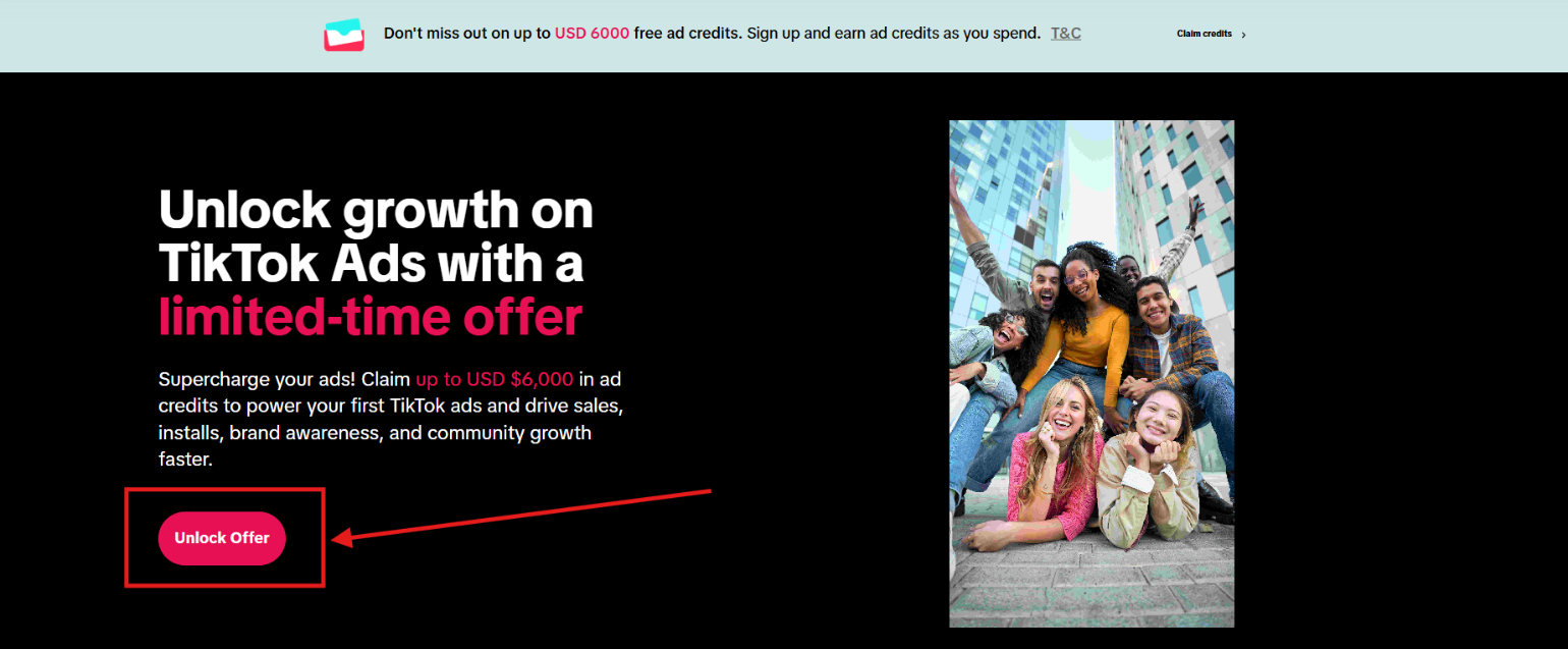 Open the Tiktok offer page Open the Tiktok offer page